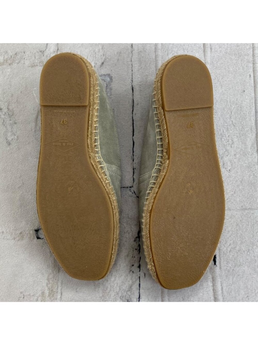 Rag & Bone Suede VGUC Espadrilles Beige Size 37 Womens Casual Slip-On Shoes - Picture 10 of 16